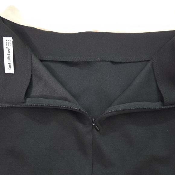 CANTON WALKER, Elegant Dark Mini Skirt - Picture 8 of 10